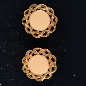 Goldtone Clip On Earrings